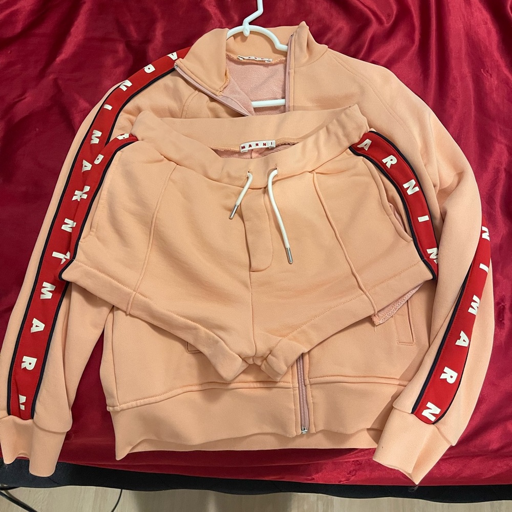 Marni Logo Tracksuit Jacket and Shorts
